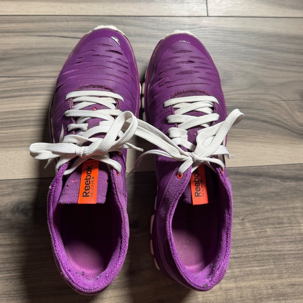 Reebok RealFlex Purple Orange Women's Running Shoes J93858 Size 8 - Picture 7 of 10